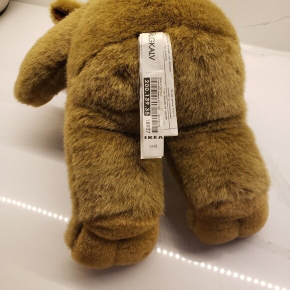 Ikea Plush Brown Moose Rust Color Antlers 17" l Antlers Stuffed Animal - Picture 8 of 10